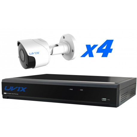 4UX25220. KIT CCTV 4 CAMARAS COMPACTAS 2MP