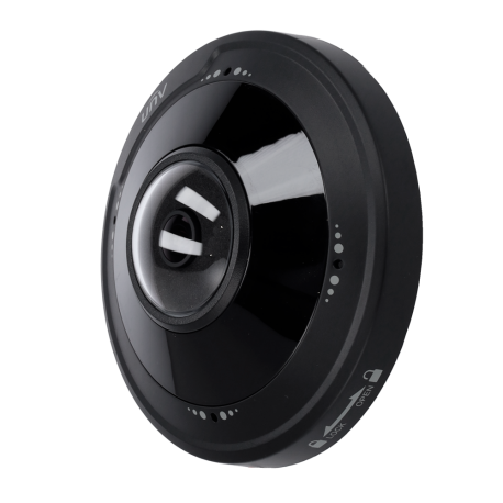 Cámara IP fisheye 360º 5 Megapixel Negra