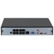 NVR2208-8P-I2 Grabador ip DAHUA de 8 canales y 12 mpx de resolución con 8 puertos PoE