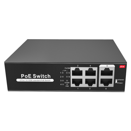 SW0604POE-65-E Switch PoE 4 puertos PoE + 2 Uplink RJ45