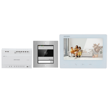 DS-KIS704EY Kit Videoportero 2 Hilos HD con WiFi y App Móvil para Vivienda