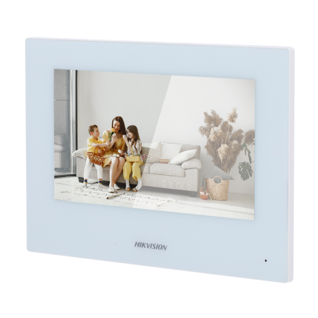DS-KH6320-WTE1-W Monitor Interior IP WiFi con Pantalla Táctil para Videoportero (Blanco)