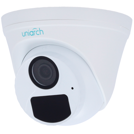 IPC-T122-APF28-ECO UNIARCH. Cámara IP Turret de 2 Mp con lente fija 2,8 mm y leds IR 30 metros