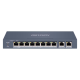 Hikvision HiPoE Switch Gestionable  8 puertos PoE 802.3af/at + 2 Uplink RJ45