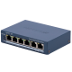 Hikvision Gigabit PoE Switch Gestionable  4 puertos PoE 802.3af/at + 2 Uplink RJ45