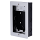 Panel frontal y caja de registro encastrada