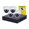 Kit Videovigilancia IP PoE 4 Cámaras 4MP Antivandálicas con NVR 4CH
