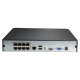 NVR301-08S3-P8. Grabador NVR UNV 8 Canales 8MP con 8 Entradas PoE
