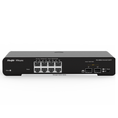 RG-NBS3100-8GT2SFP Reyee Switch Cloud Capa 2  8 puertos Gigabit+ 2 SFP Gigabit