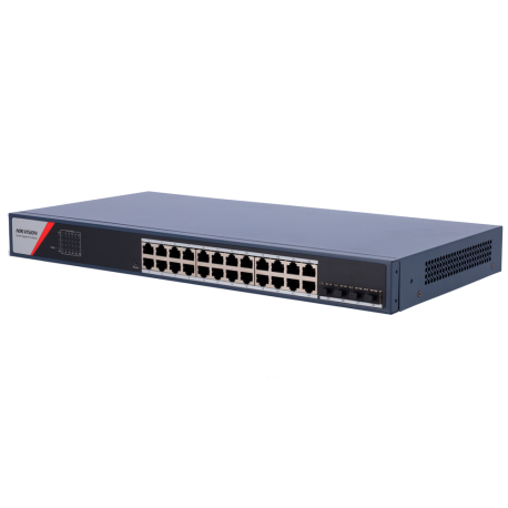 DS-3E1528-SI-24T4F Switch Gestionable Hikvision  24 puertos RJ45 GE + 4 puertos Gigabit SFP