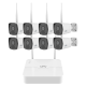 Kit Videovigilancia WiFi UNV 8 Cámaras 2MP 2.8mm Audio NVR301-08S4-LW EzView