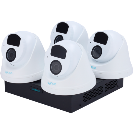 Kit Videovigilancia PoE Uniarch 4 Cámaras 2MP 2.8mm IPC-T122-APF28-ECO NVR-108S3-P8-ECO EzView