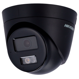 Cámara Turret IP Hikvision 4MP - Smart Hybrid Light con Micrófono y Color Negro
