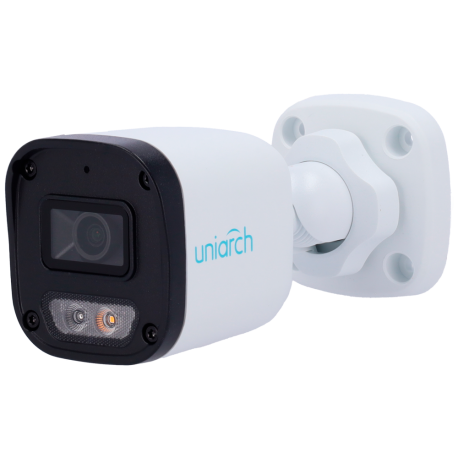 Cámara Bullet IP Uniarch 2MP – Dual Light con Micrófono y Detección de Personas