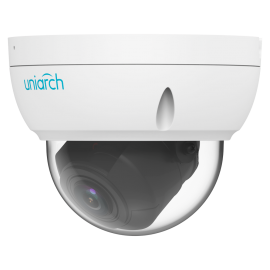 Cámara Domo IP Uniarch 4MP - Lente Motorizado 2.8-12mm con Micrófono y IK10